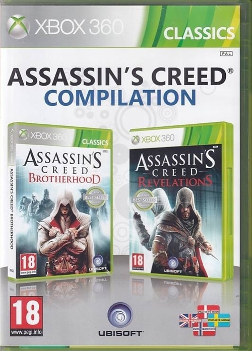 Assassins Creed Brotherhood + Revelations - XBOX 360 (B Grade) (Used) (Eng)